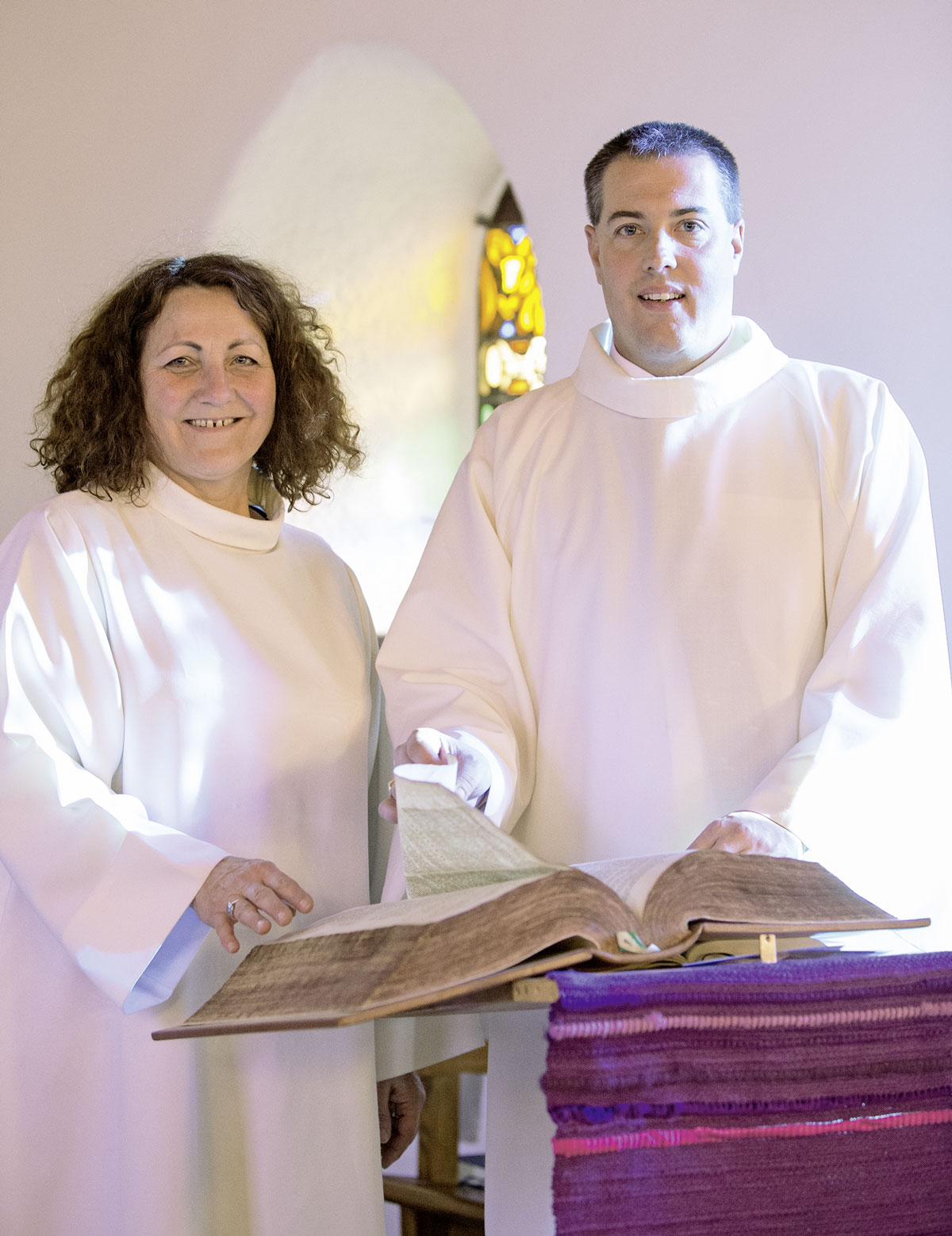 Francine et Vincent Guyaz, diacre et pasteur: «L’objectif du personnage de Marie, c’est la Parole de Dieu.»