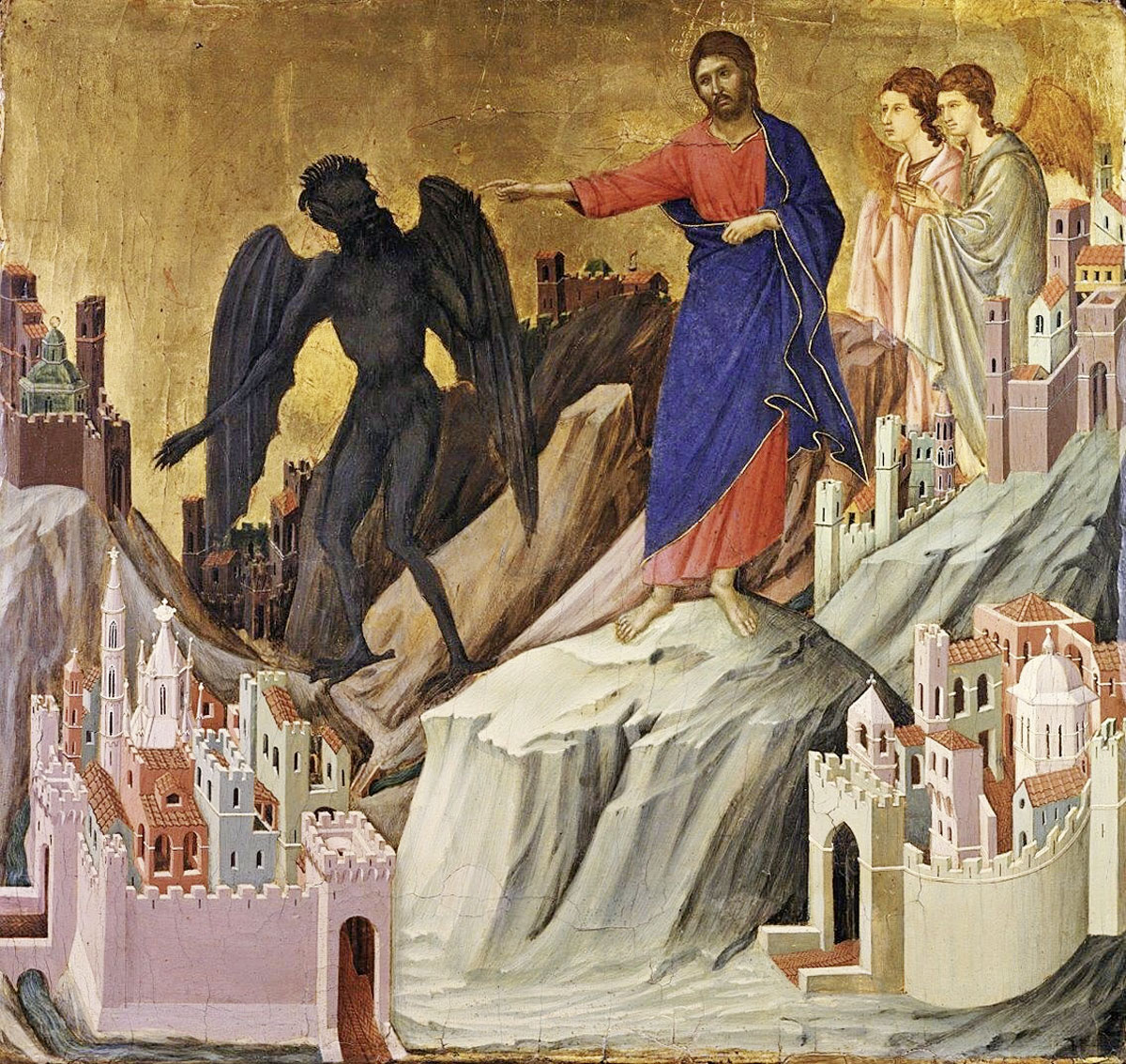 Le Christ a résisté à la tentation, comme le représente ici Duccio.