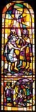 Vitrail du baptême du Christ Jean Prahin,  Saint-Pierre-et-Paul (Le Brassus)
