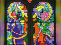 Vitraux de Claude Sandoz, église Saint-Martin, Torny-le-Petit (Fribourg)